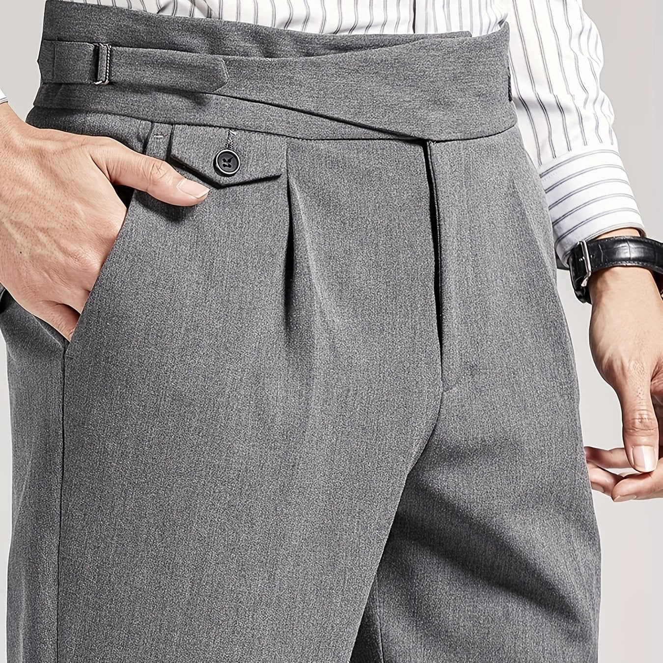 Men'S Cropped Suit Pants