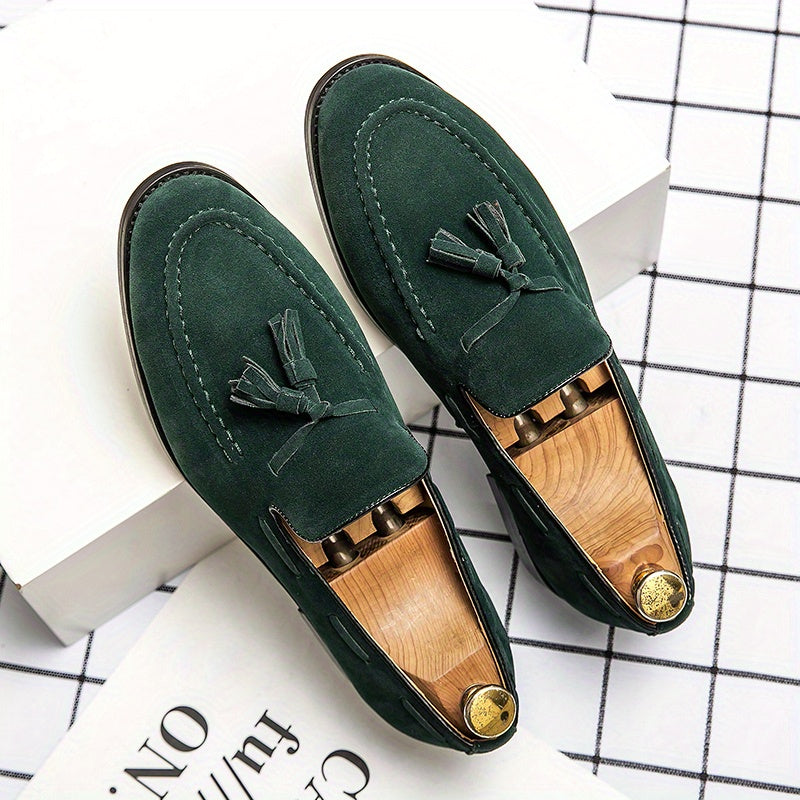 Men'S Classic Tassel Loafers, Business Casual Slip-On Shoes