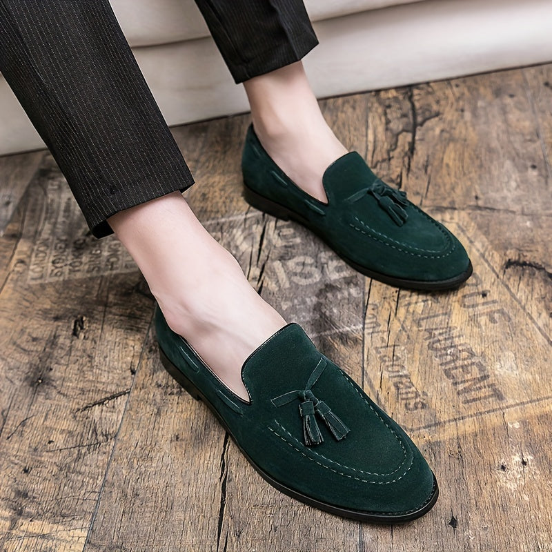 Men'S Classic Tassel Loafers, Business Casual Slip-On Shoes