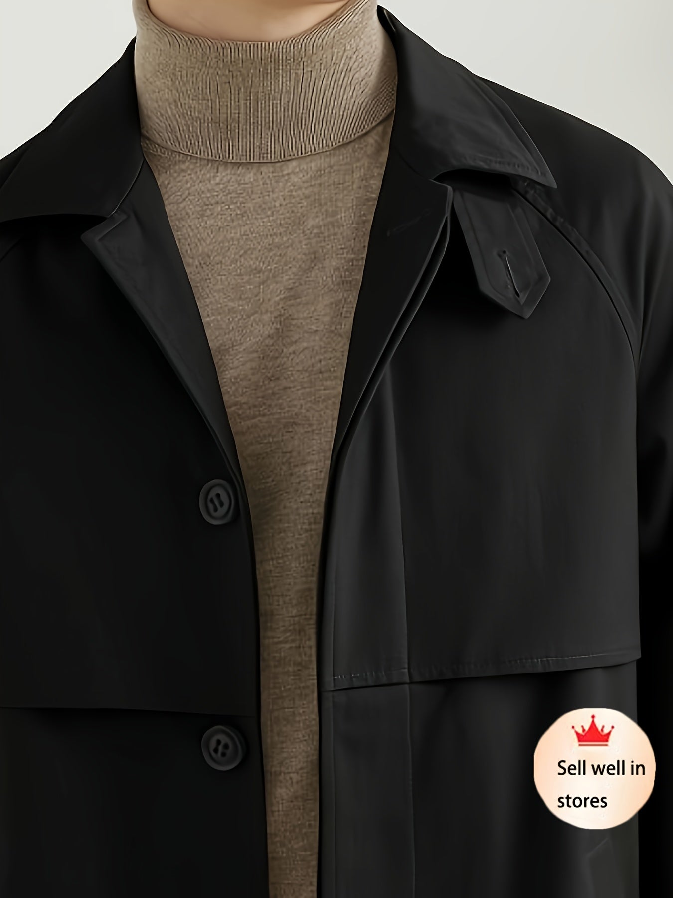 Men'S Classic classic Style Trench Coat,