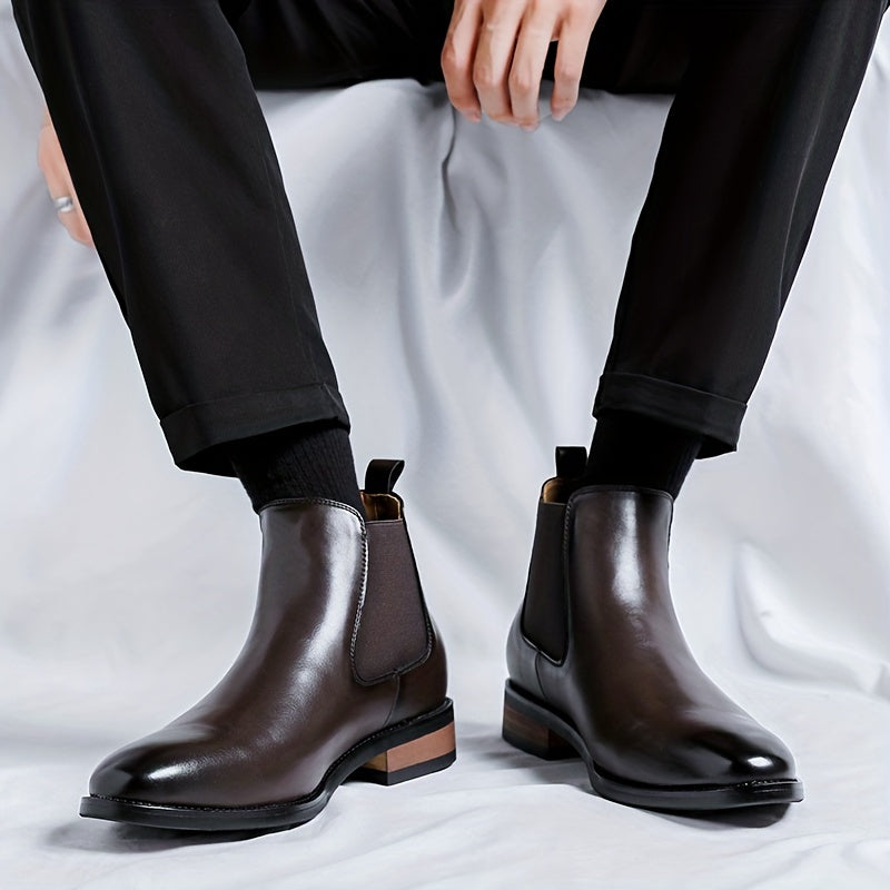 Sleek Slip-on Dress Boots