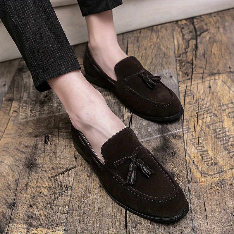 Men'S Classic Tassel Loafers, Business Casual Slip-On Shoes