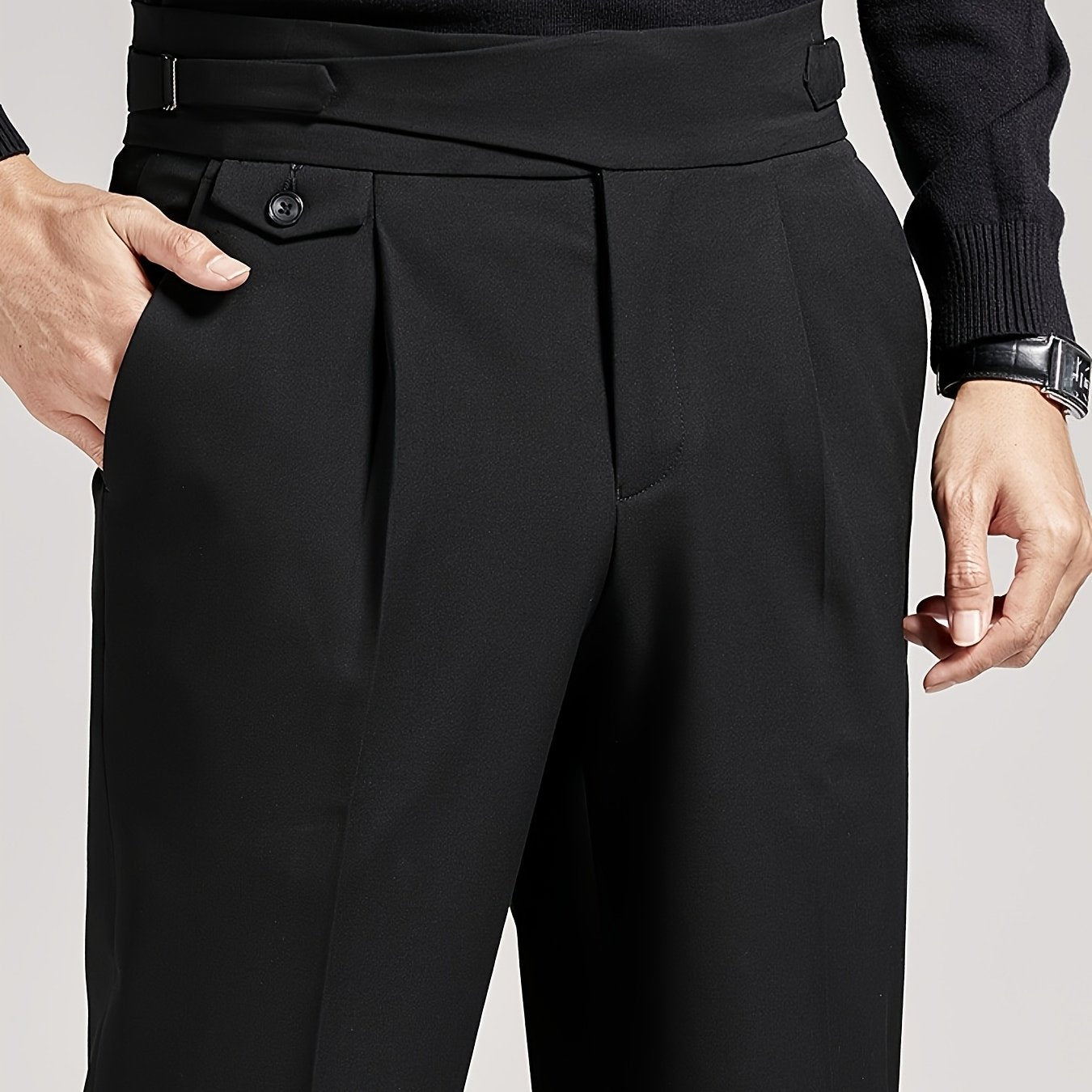 Men'S Cropped Suit Pants