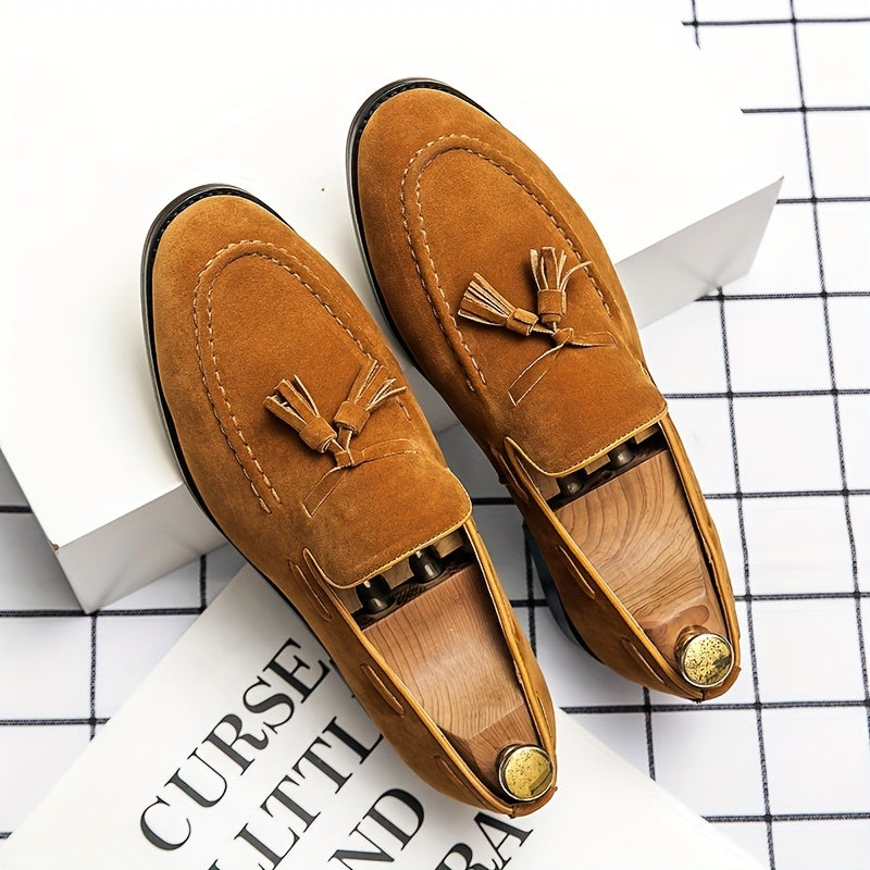 Men'S Classic Tassel Loafers, Business Casual Slip-On Shoes