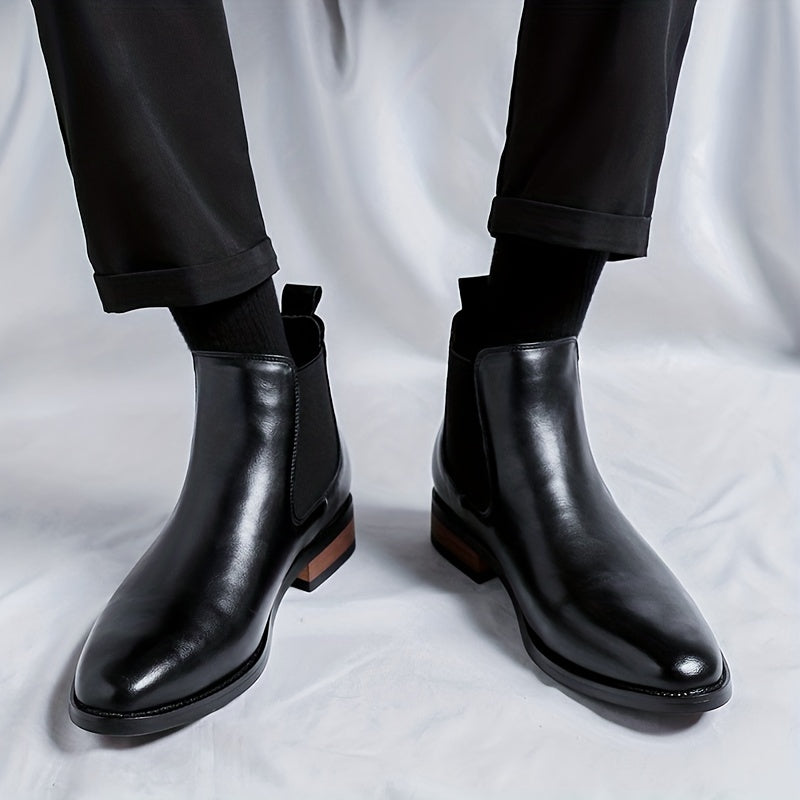 Sleek Slip-on Dress Boots