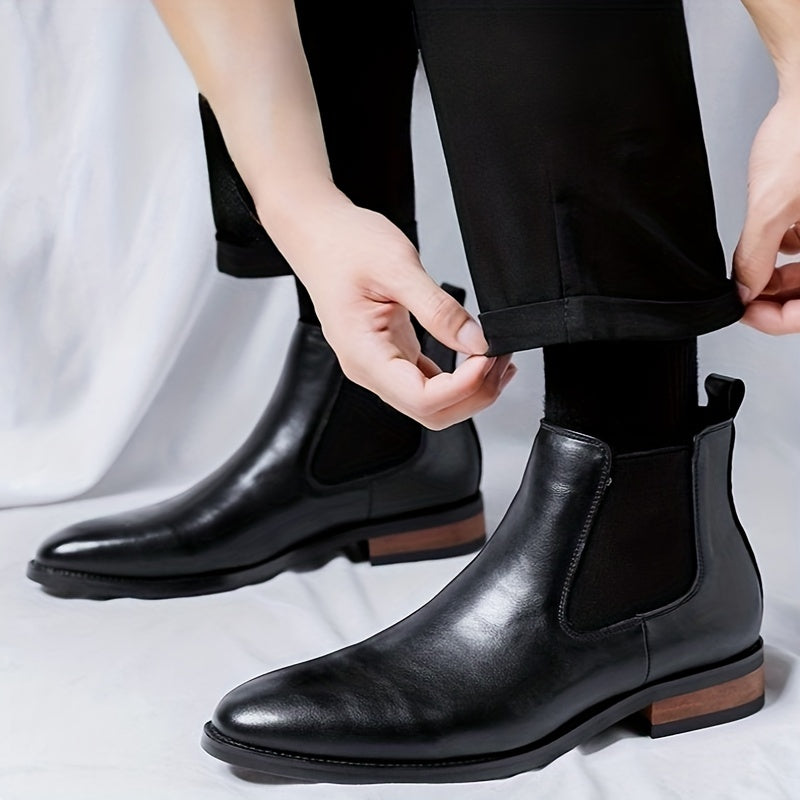 Sleek Slip-on Dress Boots