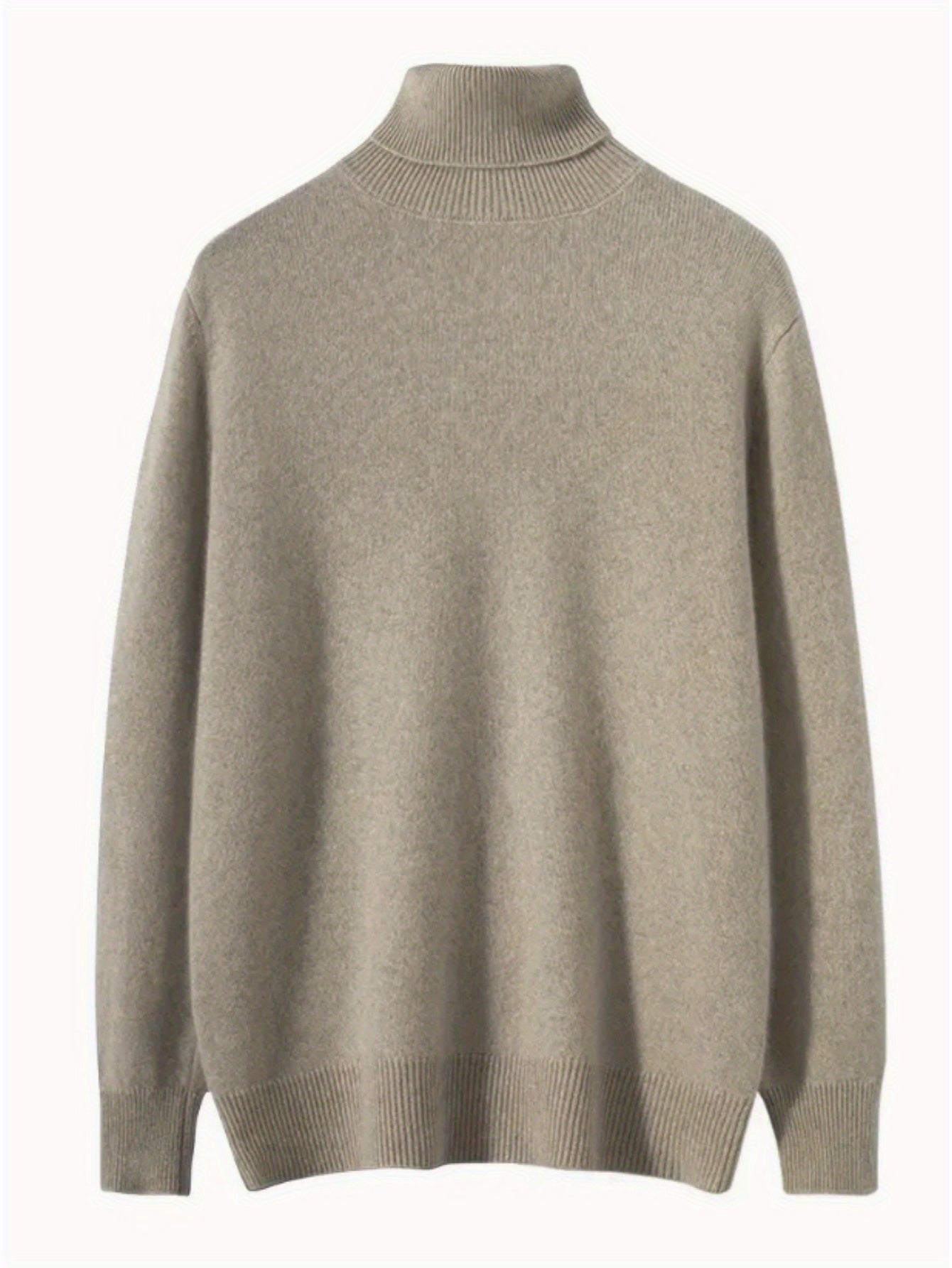 A Men'S Casual Turtleneck Sweater Business Wear.