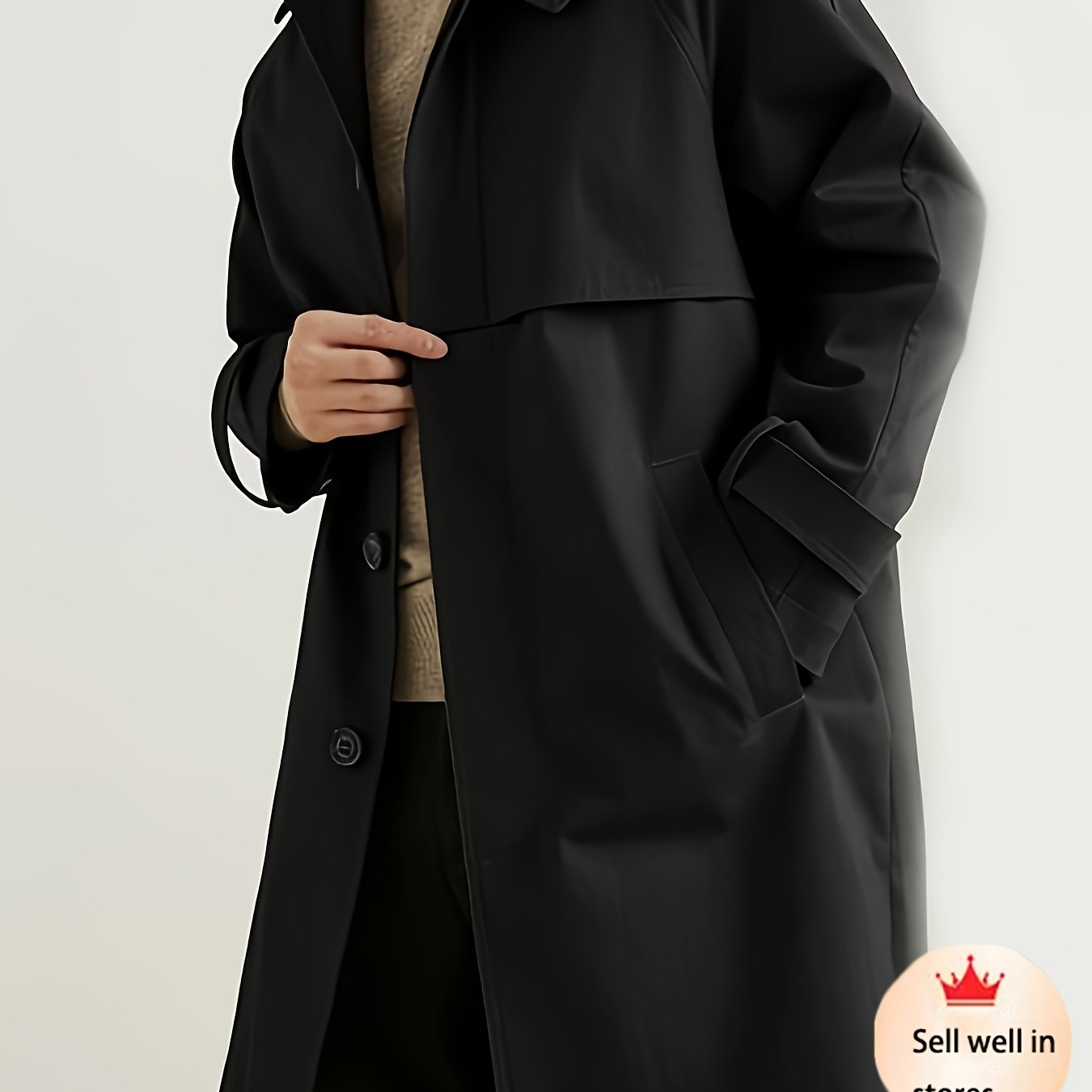 Men'S Classic classic Style Trench Coat,