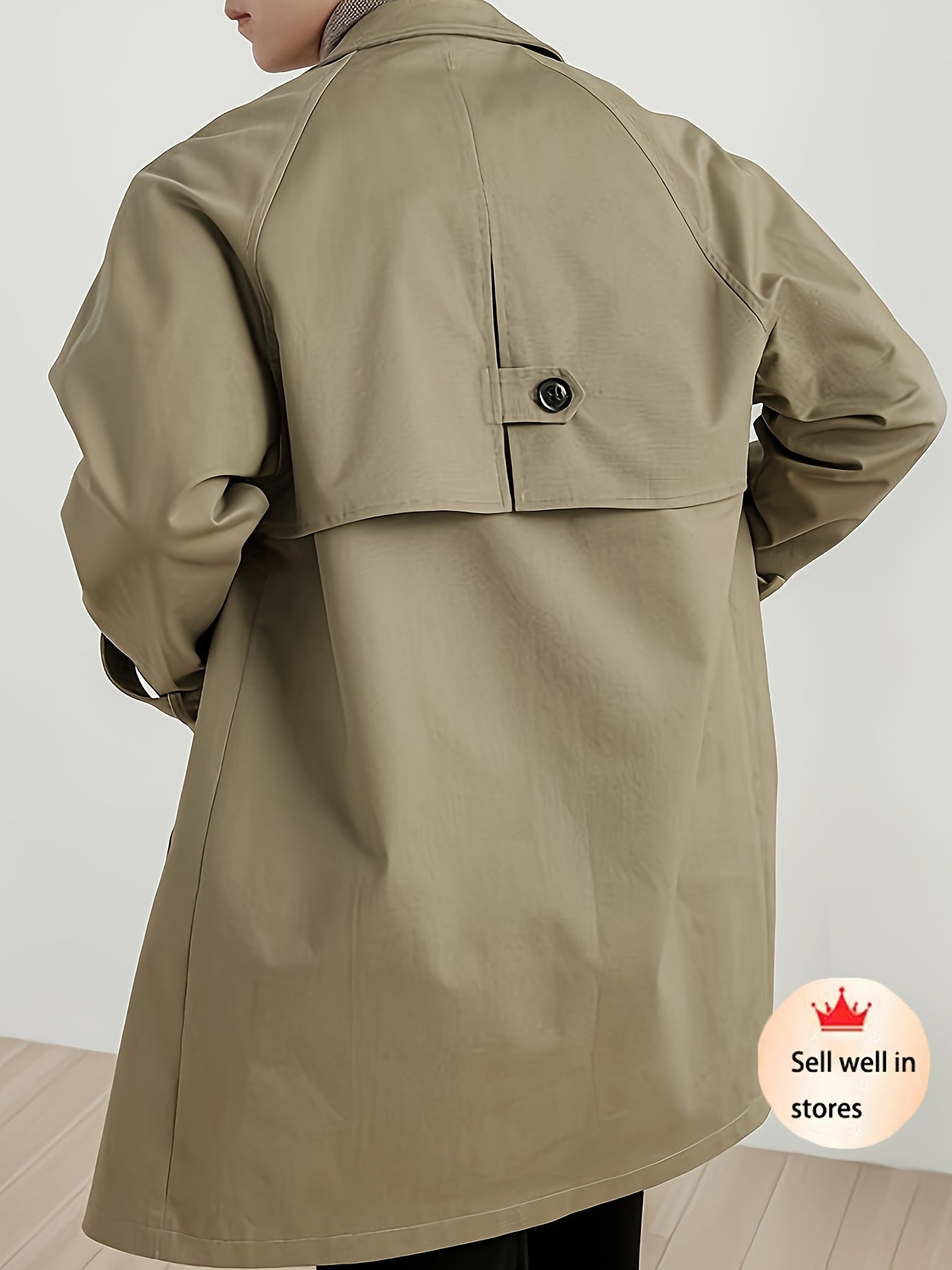 Men'S Classic classic Style Trench Coat,