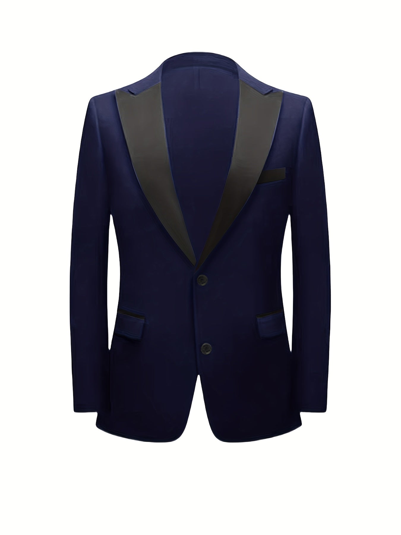 Navy Blue Tuxedo Suit.