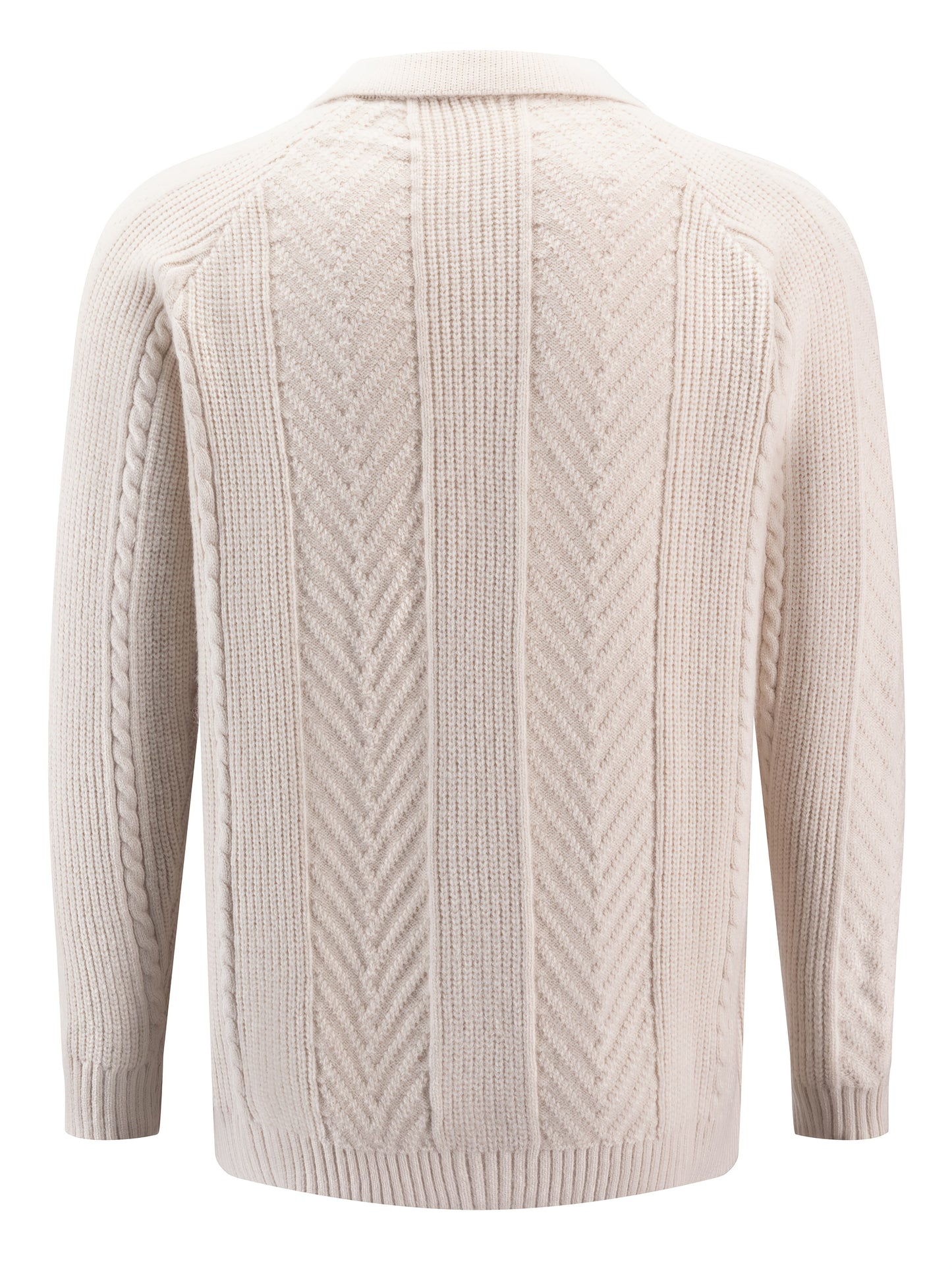 Men's Vintage-Inspired Cable Knit Shirt -