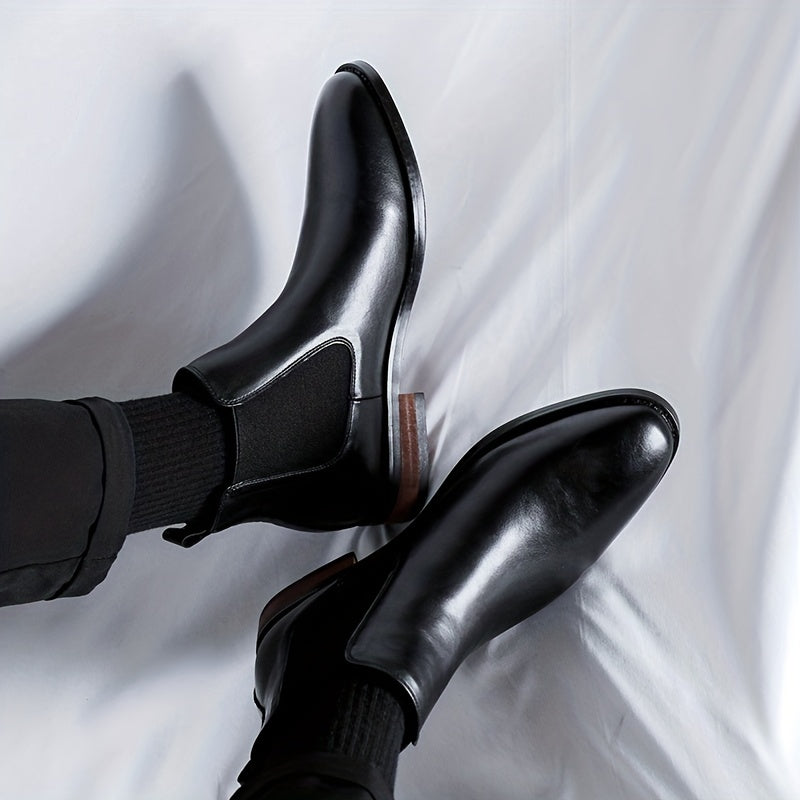 Sleek Slip-on Dress Boots