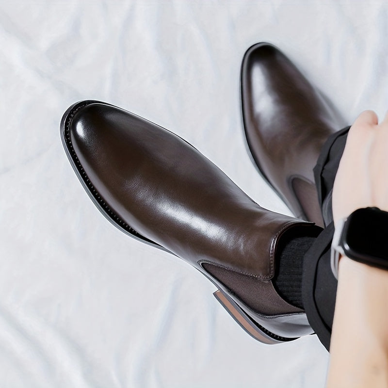 Sleek Slip-on Dress Boots