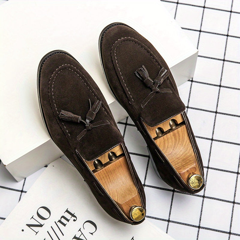 Men'S Classic Tassel Loafers, Business Casual Slip-On Shoes