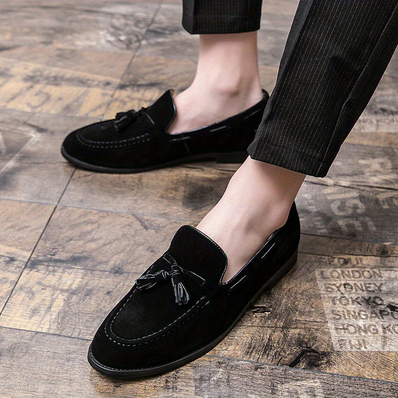 Men'S Classic Tassel Loafers, Business Casual Slip-On Shoes