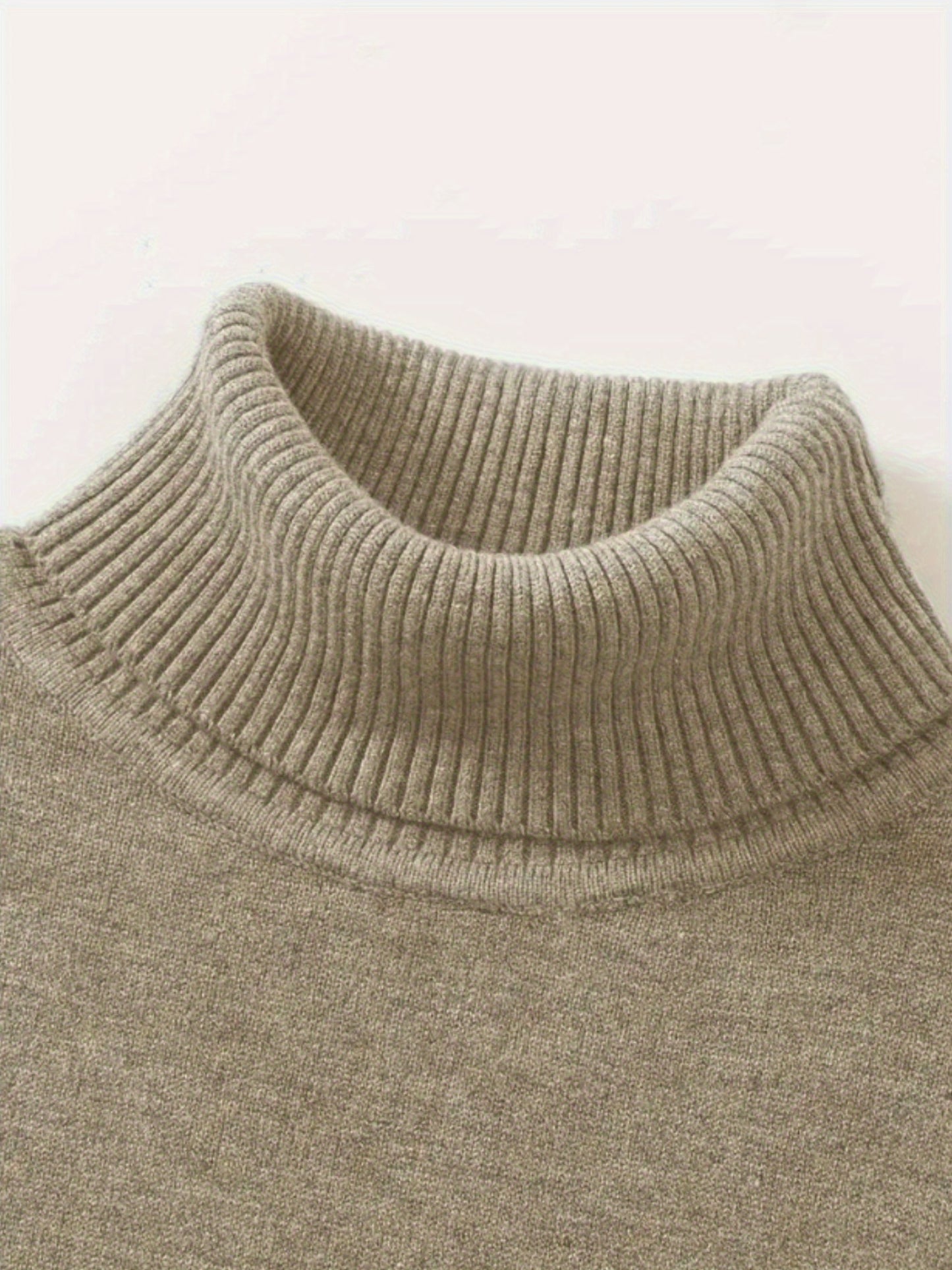 A Men'S Casual Turtleneck Sweater Business Wear.