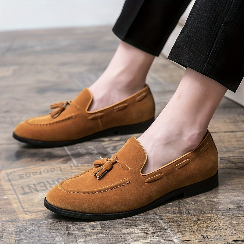 Men'S Classic Tassel Loafers, Business Casual Slip-On Shoes